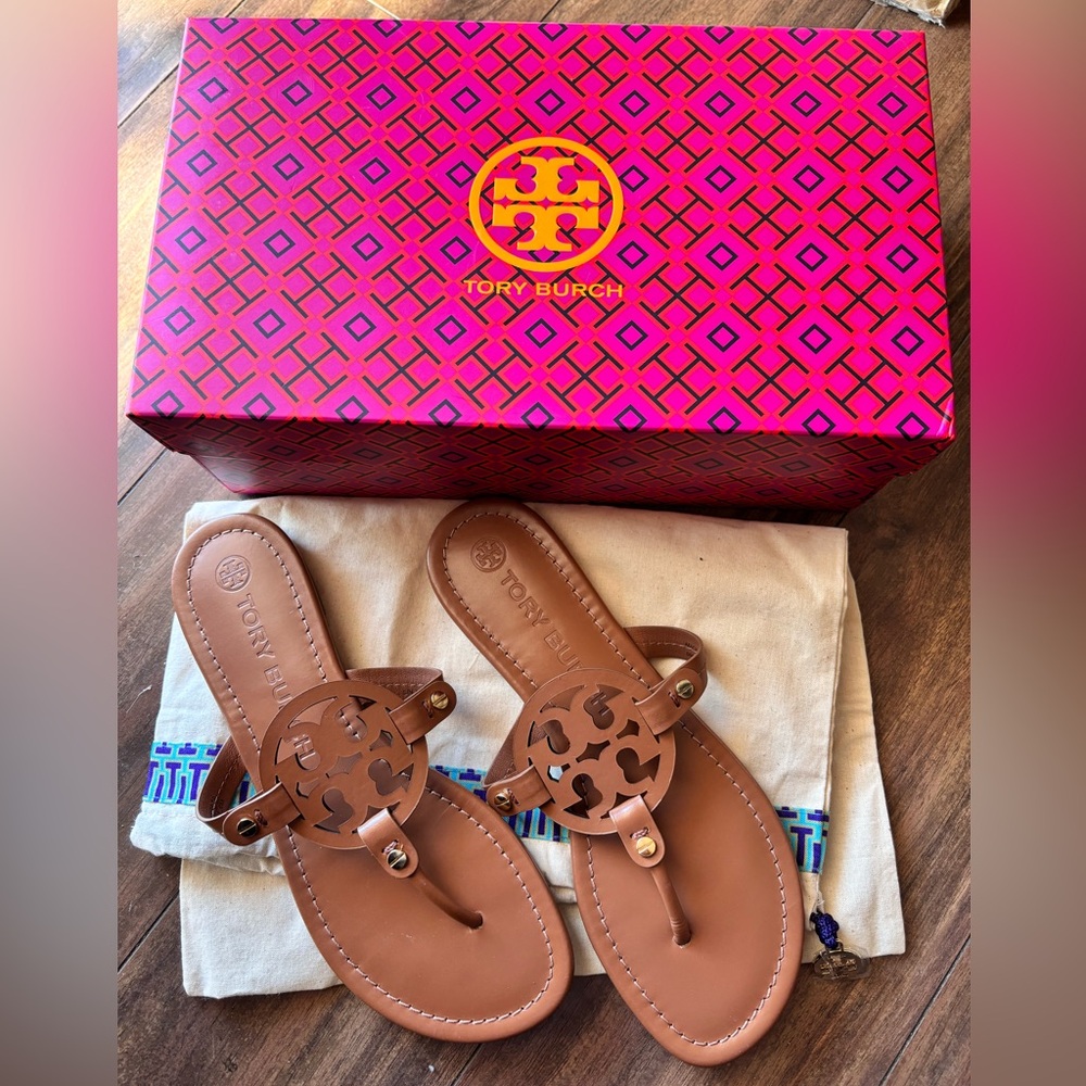 Tory Burch Tan Leather Sandals